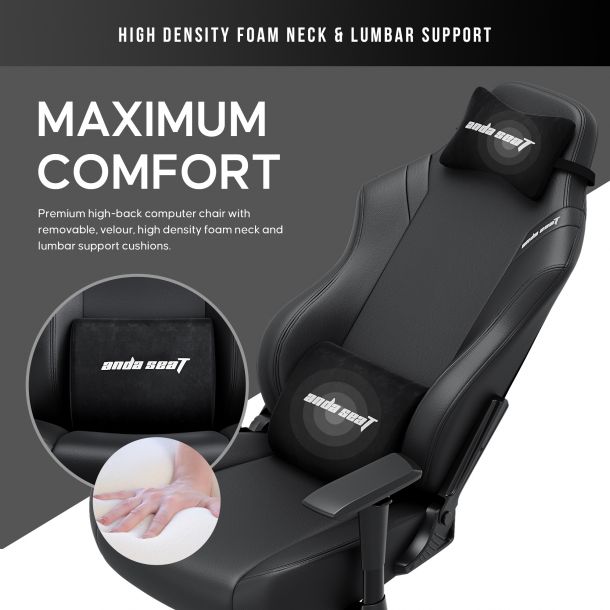 Кресло геймерское Anda Seat Luna L Black (871191215) недорого